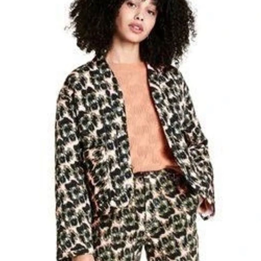 Rachel Comey for Target Quilted Jacket Olive Animal Print size Small - Picture 1 of 7
